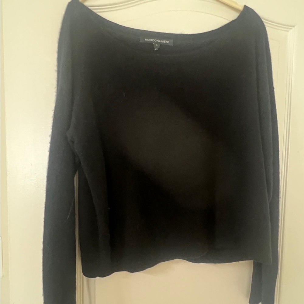 Naked Cashmere Black Boatneck Sweater